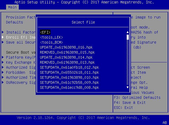 Configure UEFI Secure Boot a.