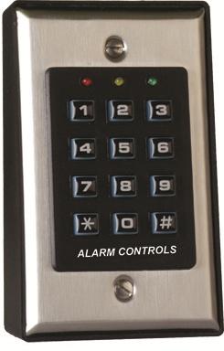 This keypad is suitable for residential, industrial, and commercial installations.