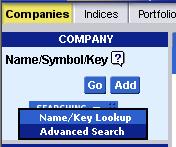 Find a specific company Choose what to Search By Click on Searching Step 3 Type Either All or Part of the Name Step 4 Click Search Step 5 Click on the Company to