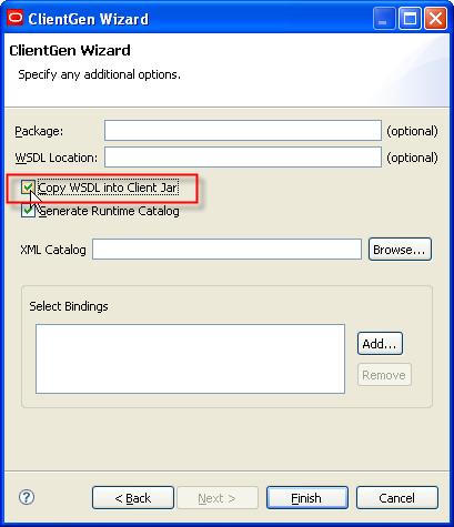 Click Validate WSDL TROUBLESHOOTING TIP: Make sure that the server is started and running, with the JaxwsServiceWeb project deployed, and that