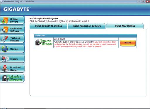 3-7 New Utilities This page provides a quick link to GIGABYTE's lately developed utilities for users to