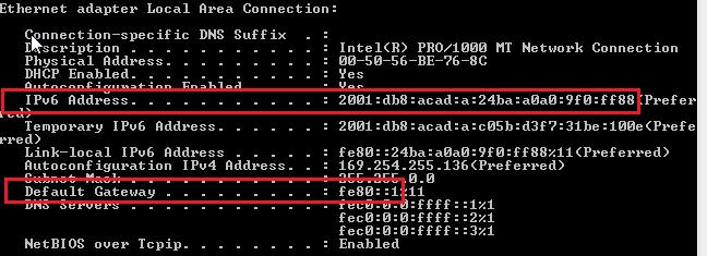 Lab Configuring Stateless and Stateful DHCPv6 Step 6: Verify that SLAAC provided IPv6 address information on PC-A. a. From a command prompt on PC-A, issue the ipconfig /all command.