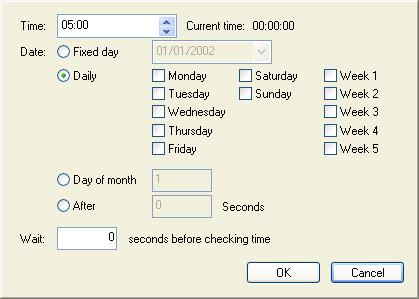 Using the software 40 5. Under the "Time" box, select the time you want to reboot the system on schedule. 6.