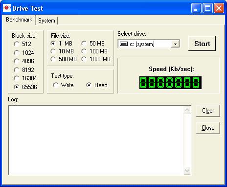 43 5. Click on the "Drive Test" button to run write/read test of your recording drives. You can choose the size of the block of data and the amount. You can also change your target drives.