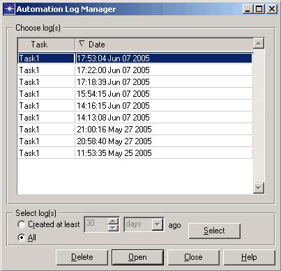 Automation Logs 2 Defining and Scheduling Automation Tasks During an automation run, OPNET keeps a log of errors and significant events. This automation log is written to a tab-delimited ASCII file.