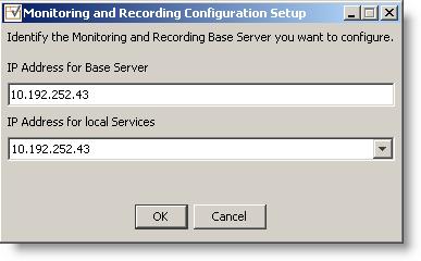 Installing Cisco Monitoring and Recording Site Configuration Setup Entering Configuration Data in Initial Mode This task explains how to enter configuration data during Initial Mode.