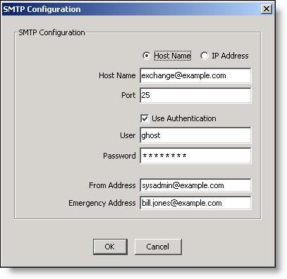 Installing Cisco Monitoring and Recording Site Configuration Setup STEP RESULT: The SMPT Configuration dialog box appears (Figure 23). Figure 23. SMTP Configuration dialog box 4.