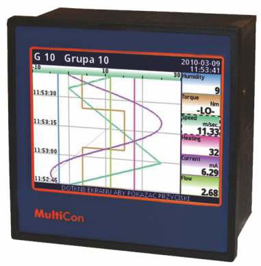 7" LCD touchscreen, up to 72 physical measurement or digital inputs and 90 virtual channels. Casing depth is still only 100 mm.