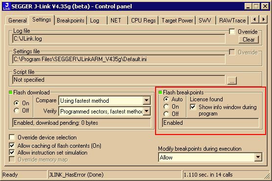 205 7.4 Setup & compatibility with various debuggers 7.4.1 Setup In compatible debuggers, flash breakpoints work if the J-Link flash loader works and a license for flash breakpoints is present.