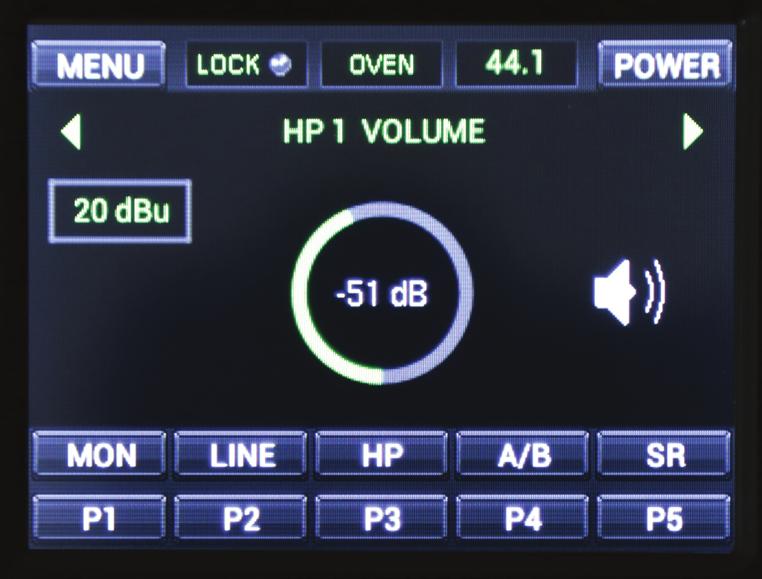 MON Enter the Monitor menu to adjust the Monitor volume level from the main Volume Knob. Tap speaker icon to mute (or press the Zen Tour knob).