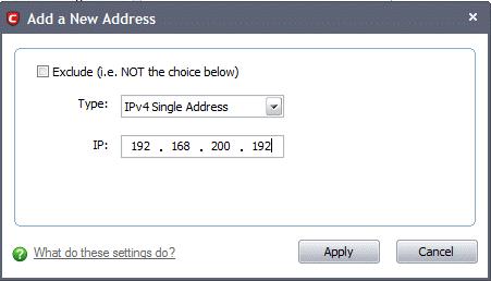 After clicking 'Apply' to confirm your choice, the address(es) you blocked appears in the main interface. You can modify these addresses at any time by selecting the entry and clicking 'Edit'. 3.