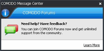 Clear this check box if you do not want to see these messages (Default = Disabled).
