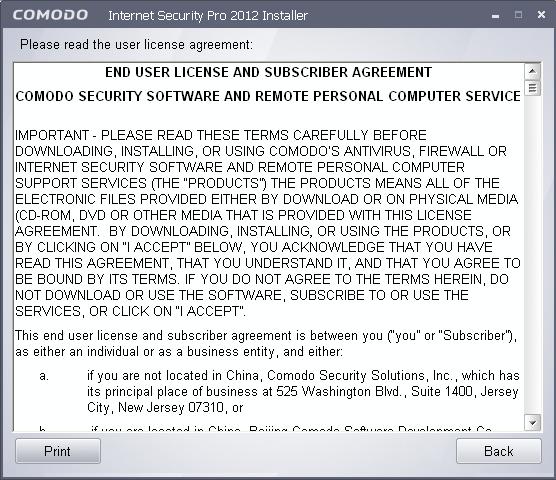 any malicious code. The results will be sent back to your computer in around 15 minutes. Comodo recommends users leave this setting enabled.
