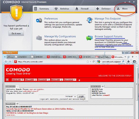 Online Knowledge Base We also have an online knowledge base and support ticketing system at http://support.comodo.com. Registration is free. 5.7.