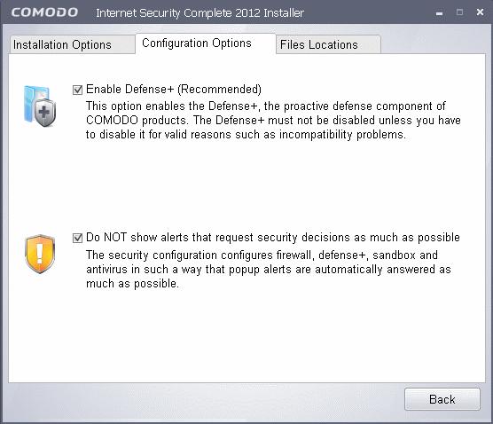 Defense+ - The Defense+ component of Comodo Internet Security is a host intrusion prevention system that constantly monitors the activities of all executable files on your PC.