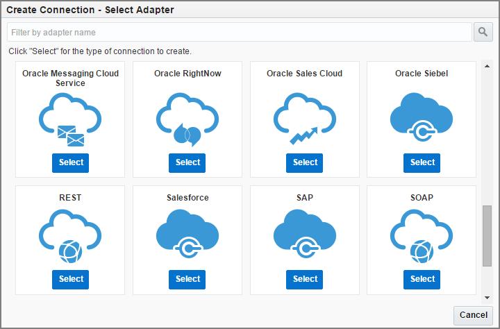 Cloud Adapters Oracle Strategy for Adapters Deliver standards based best in class adapters with rich and elevated user experience Offer deep and native integration with SaaS, Applications (ERP, CRM