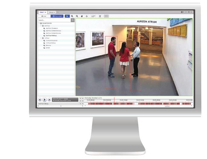 ACC 6 software combines an intuitive interface with an advanced search function called Avigilon Appearance Search video analytics technology.