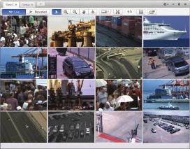 objects (people or vehicles), background changes in the scene (thumbnail search), and for events.