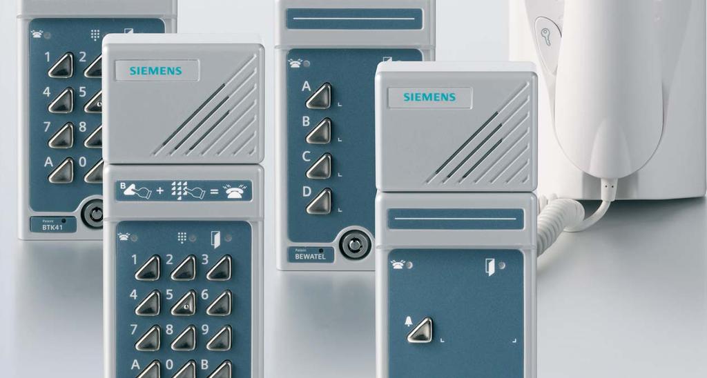 SiPass Door Entry Phones The smart way to control visitor access through the main entrance The SiPass range of door entry phones is designed to meet the needs of businesses and residential buildings