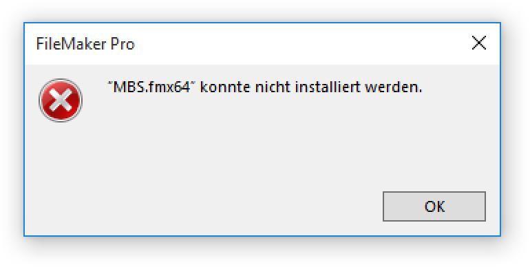 But if you only install 32-bit plugin for 64-bit FileMaker, it will simply be ignored.