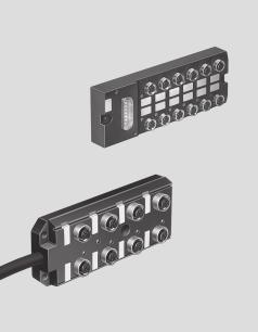 Technical data Multi-pin distributor Function MPV multi-pin distributors are suitable for the distribution of input and output signals to PNP sensors and solenoid valves via the M12/M8 plugs.