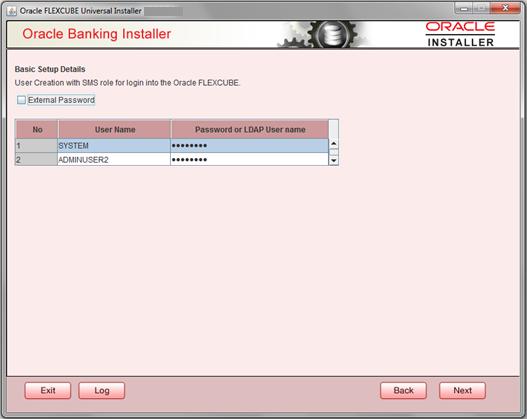 Screen displays basic setup details for the creating a user in FLEXCUBE. Creation of SYSTEM user is mandatory for payments processing, it needs to be created as part of static data setup.