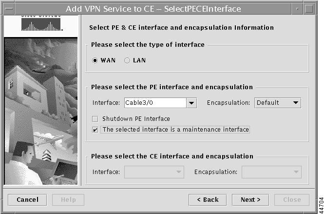 Chapter 7 Provisioning the Cable Maintenance Subinterface Specifying the Cable Maintenance Interface on the PE You can now specify the interface on the PE that will host the cable maintenance