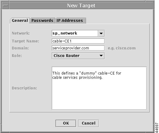 Figure 7-2 The Network Window From the Network window, choose Actions > New Target. The New Target dialog box appears (see Figure 7-3).