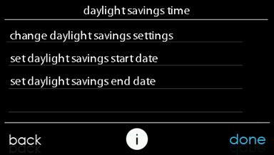 A14251 etup Daylight avings Time You can program your Infinity ystem Control to