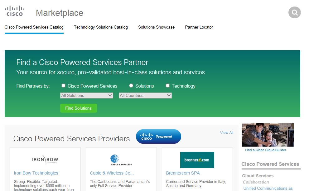 Cisco Powered Services Catalog Partner
