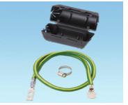 Appendix B: PANDUIT Fiber Optic Cabling System Armored Cable Grounding Kit Crimped jumper wire assembly; 24 (609.