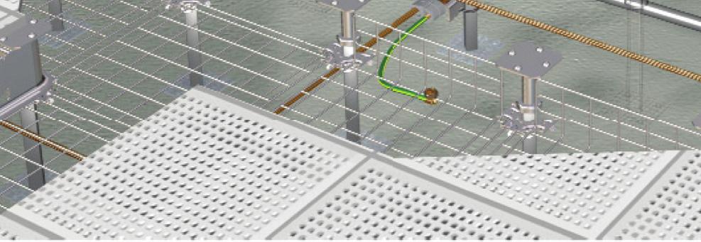 Raised Floor (Access Floor) mesh Common Bonding Network - The following requirements shall apply when constructing the MCBN under the floor: The under the floor MCBN shall be constructed of a #2 AWG