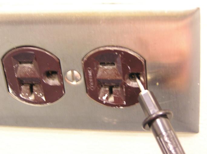 outlet used to provide power to the equipment as shown below.