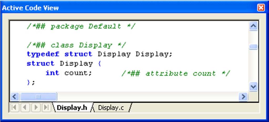 Active code view Click Active Code View.