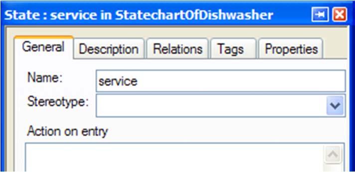 Naming the concurrent states With the concurrent states names displayed,