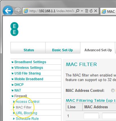 MAC FILTER MAC Filtering is a firewall feature that allows you to control which devices are allowed to access your network and use your Internet connection.