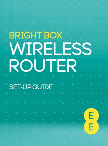 Black Ethernet cable: Bright Box wireless router set-up guide: KEEP MEE card If
