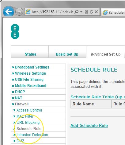 How to create a Schedule Rule for Access Control To create a schedule rule, and apply the rule to an access