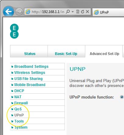 UPnP can be disabled so that connected devices and application don t manage their own firewall settings.