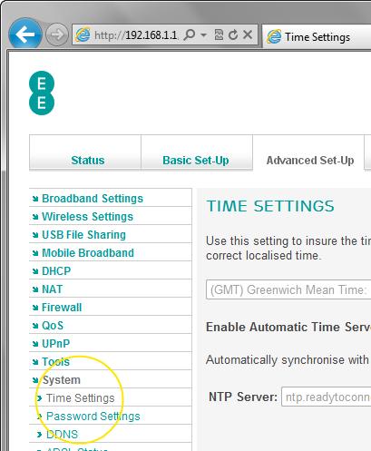5. On the Enable Automatic Time Server Maintenance option