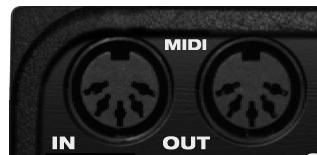 One-way MIDI connections MIDI devices that do not receive MIDI data, such as a dedicated keyboard controller, guitar controller, or drum pad, only need Connection B shown in Figure 3-2.
