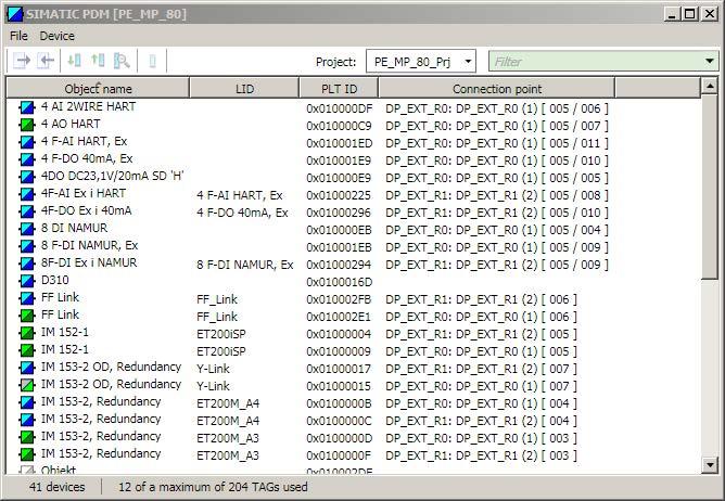 Service and maintenance of SIMATIC PDM 7.4 Updating SIMATIC PDM 3. Optional: import individual devices from older PDM device catalogs.