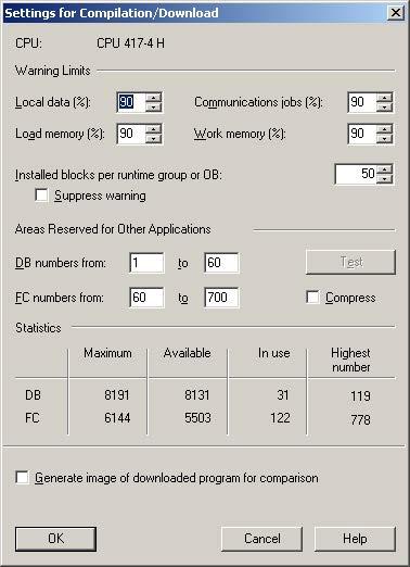 Changing block types If you need to change a block type already in use, remember that interface changes will require a complete download of the AS.