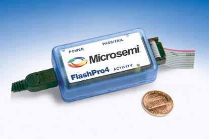 FlashPro4 In-System FPGA Programmer Supports in-system programming Supports IEEE 1149 JTAG programming through STAPL Supports IEEE 1532 Uses Microsemi FlashPro software, available as part of Libero