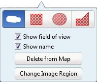 Figure 15: The Editing: Map tab By default a camera is displayed as an icon with a yellow triangle to represent its field of view.