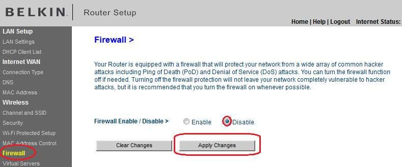 STEP 6: Click on Firewall and