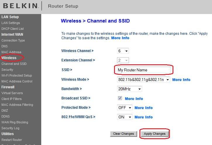 STEP 4: Go to wireless and Click on channel and