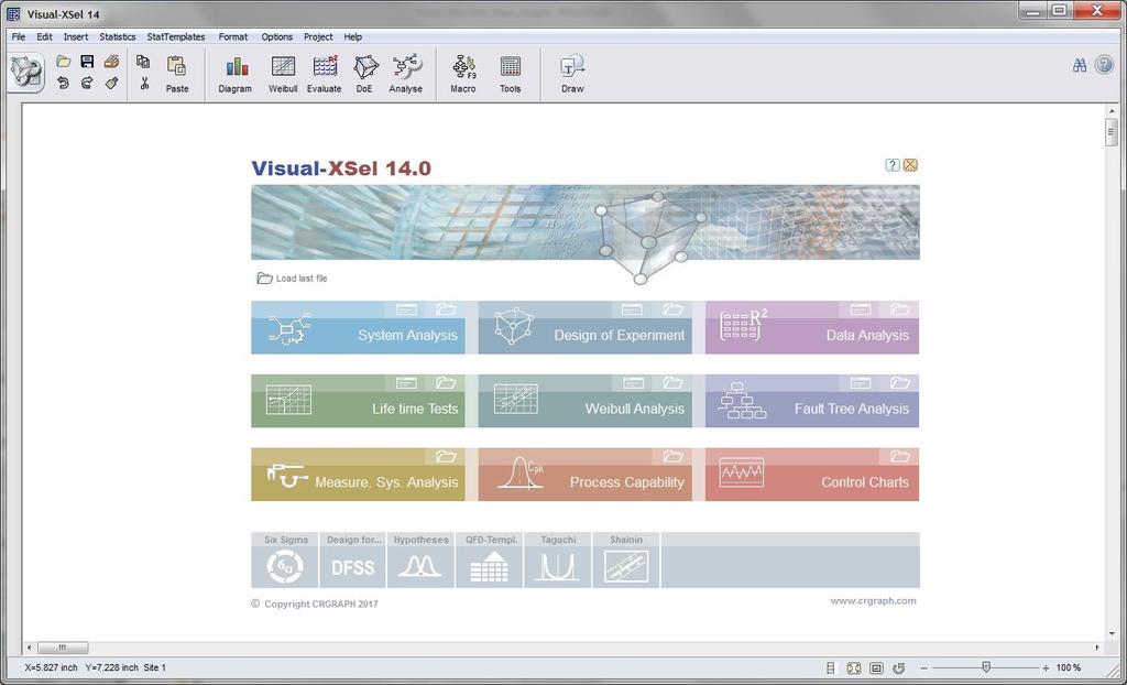Introduction Visual-XSel 14.0 is both, a powerful software to create a DoE (Design of Experiment) as well as to evaluate the results, or historical data.