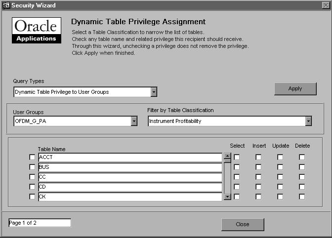 See "Workflow for Granting User Data Table Privileges" in Chapter 2.
