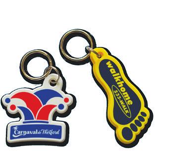 10902 custom-made badges or key-rings Reproduce your company brand with this key ring entirely personalized.